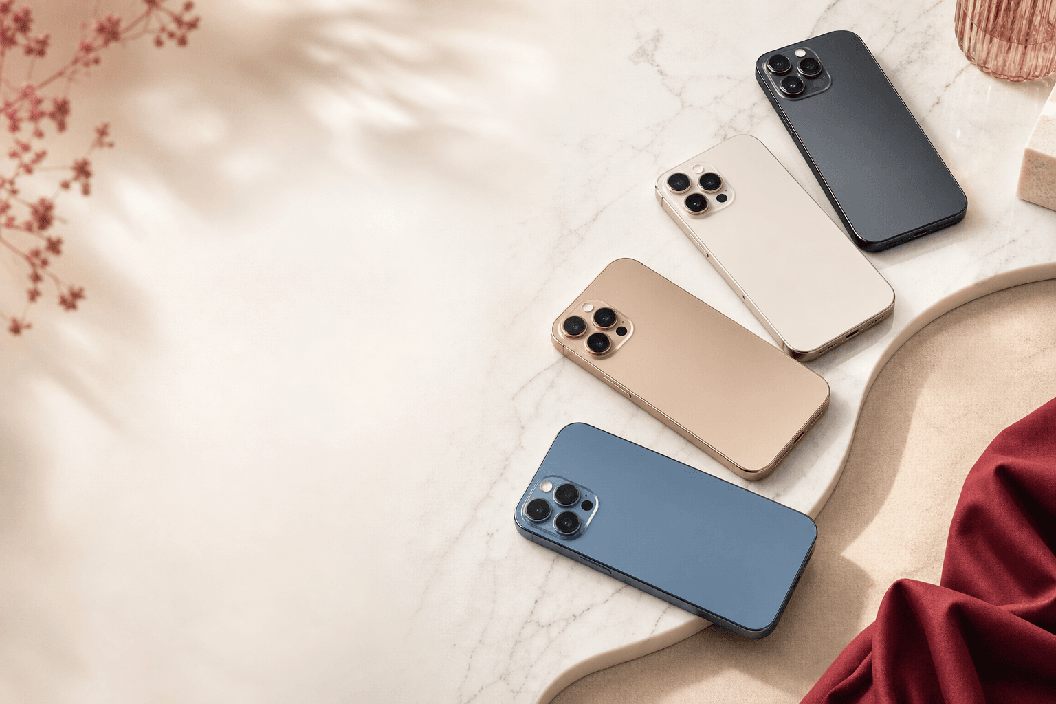 Sélection de smartphones reconditionnés dans plusieurs coloris